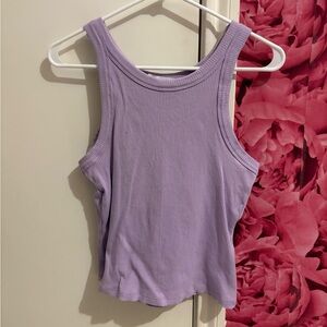 Lavender Ribbed Tank Top
